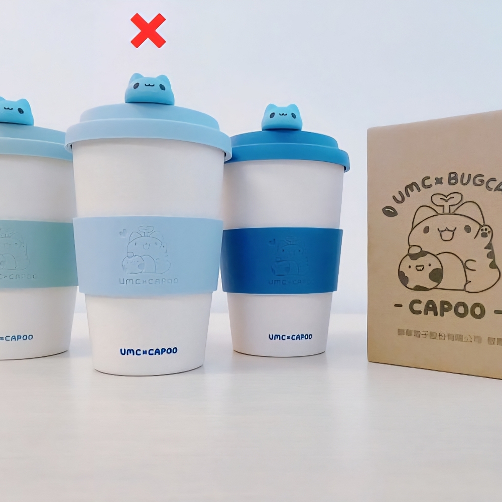 Official UMC x Bugcat Capoo Limited Edition Sustainable Mug Cup (Light Blue)